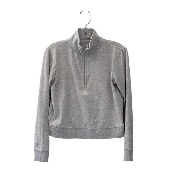 Travis Mathew Light Gray Heathered Cloud Half Zip Pullover - Picture 1 of 12
